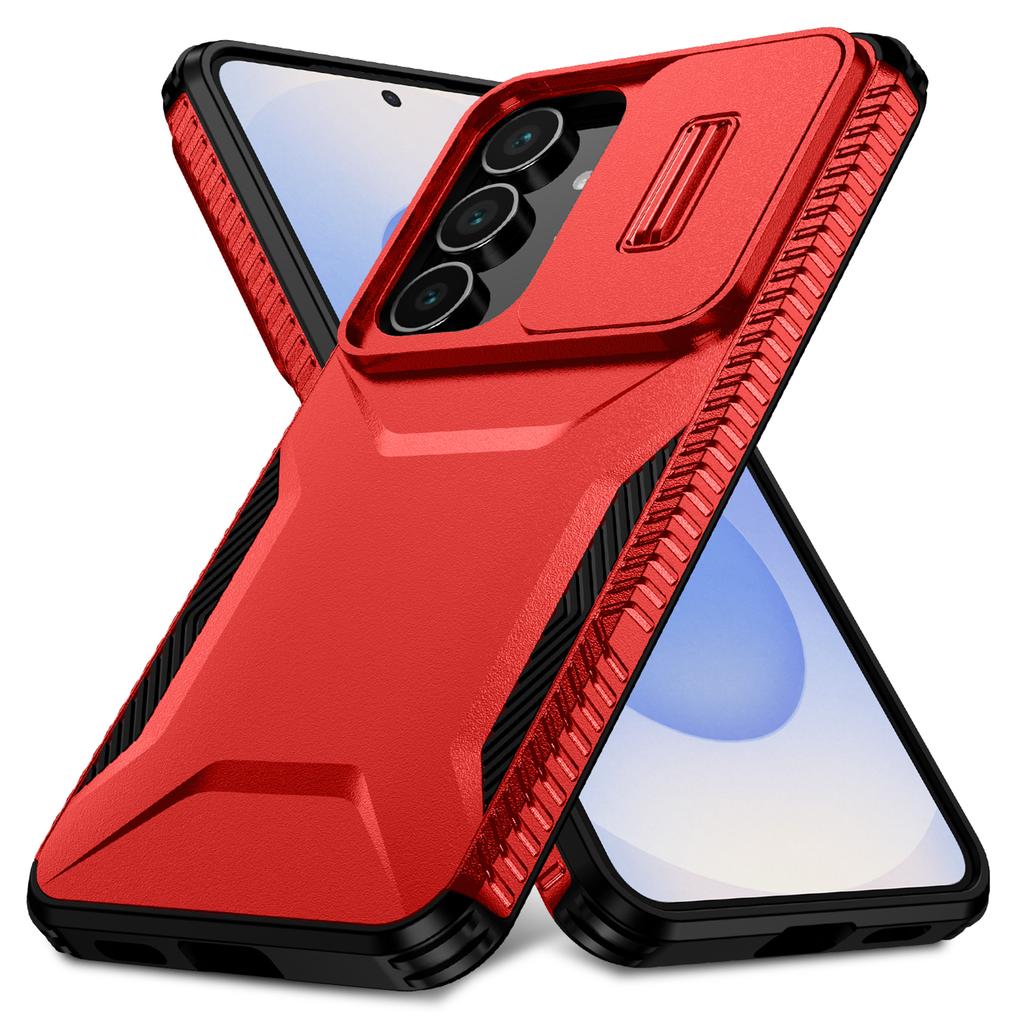 Чехол для Samsung Galaxy S25 FE Camshield TPU+PC Чехол для телефона Нескользящий Боковой край