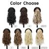 MISS WIG Синтетический короткий волнистый кудрявый хвостик, обернутый вокруг хвостика, легко носить, пушистый и модный, подходит для повседневного использования и вечеринок