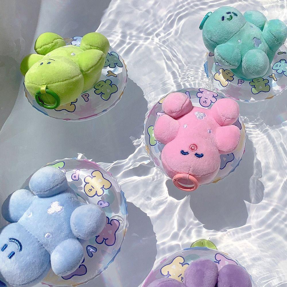 Doll Decoration Doll Swimming Buoy Ring Bathing Float Lifebelt Swimming Ring Keychain  Kid Gift
