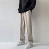Деловая мужская одежда Y2K, черные, белые, прямые брюки с высокой талией, спортивные штаны, повседневные мешковатые модные костюмы на шнурке, брюки Harajuku, роскошные для женщин
