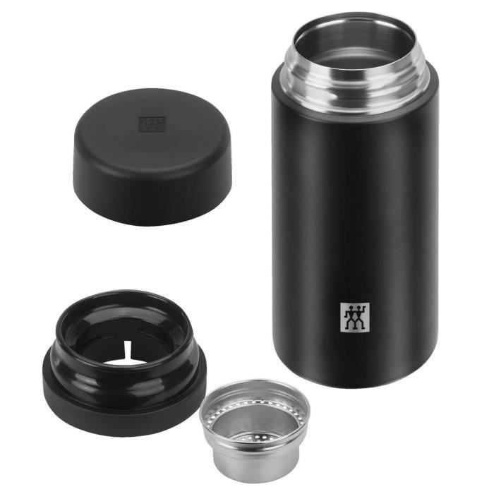 Bouteille Isotherme - ZWILLING - Thermo - 420 ml - Acier Inoxydable - Noir Mat