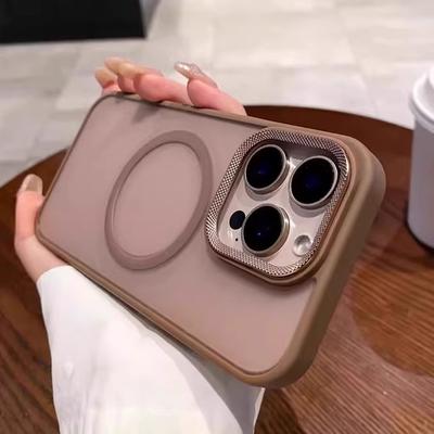 Матовый магнитный чехол-накладка, подходит для Apple 16proMax, чехол для мобильного телефона iPhone 15, полупрозрачный 14plus, защитный чехол