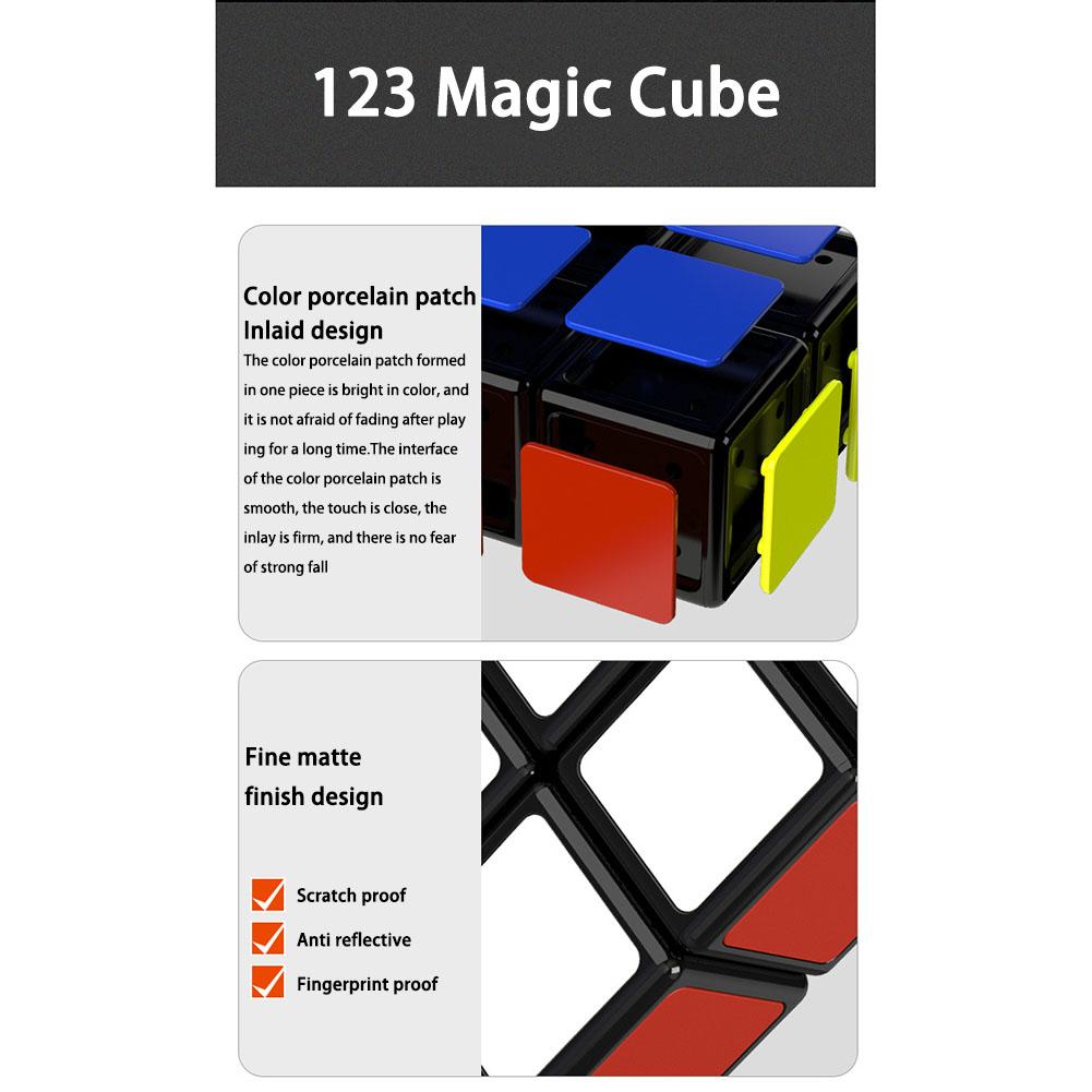 Qiyi 1x2x3 Speed Cube Smooth Puzzle Magic Cube Funny Educational Toys For Children Beginners