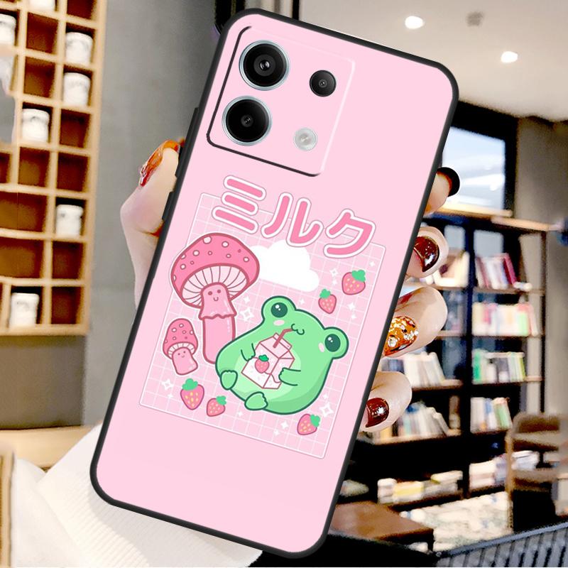 Милая Кавайная Лягушка Для Xiaomi Redmi Note 14 Pro 12 11 9 10 13 15 Pro Plus Чехол Для Redmi 15 10C 12C 13C 14C 15C