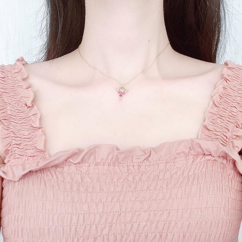 Аниме Cardcaptor Сакура ожерелье кулон 25-летие карты Captor ювелирные изделия из стерлингового серебра 925 пробы для женщин и девочек реквизит для косплея подарки