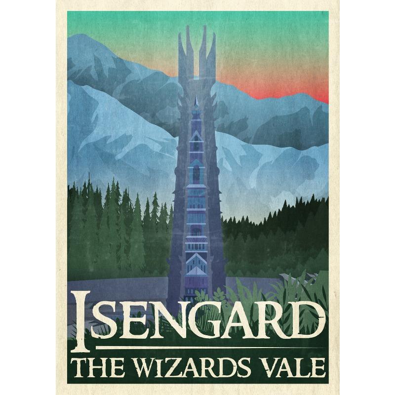 Абстрактное Кольцо Искусство Ретро Путешествия Плакат Холст Картина Винтаж Фильм Замок Мордор Лорд Магия Настенные принты Комната Домашний Декор Картина