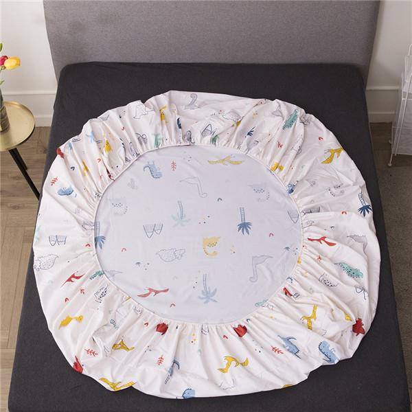 Bedding Fitted Sheet Bed Mattress Cover Printing Mattress Pad Protector Printed Bed Sheet with Elastic 140/160/180/200cm