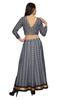 Moomaya Two Piece Long Skirt And Crop Top Printed Indian Ethnic Set For