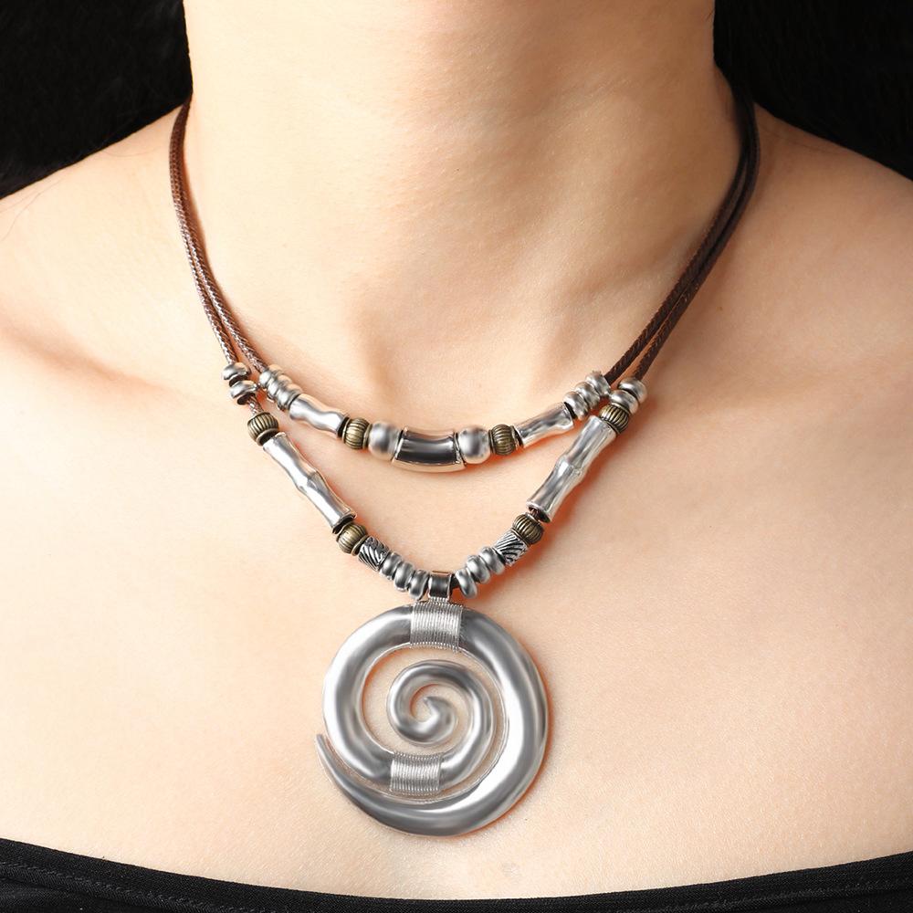 Vortex Totem Retro Bohemian Women's Necklace Pendant