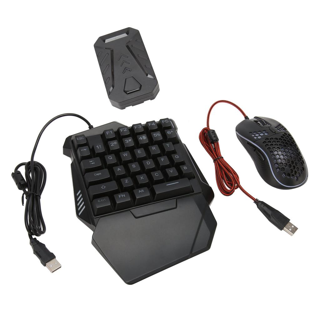 Комплект переходников для клавиатуры и мыши Проводная игровая клавиатура RGB с адаптером для проводной мыши