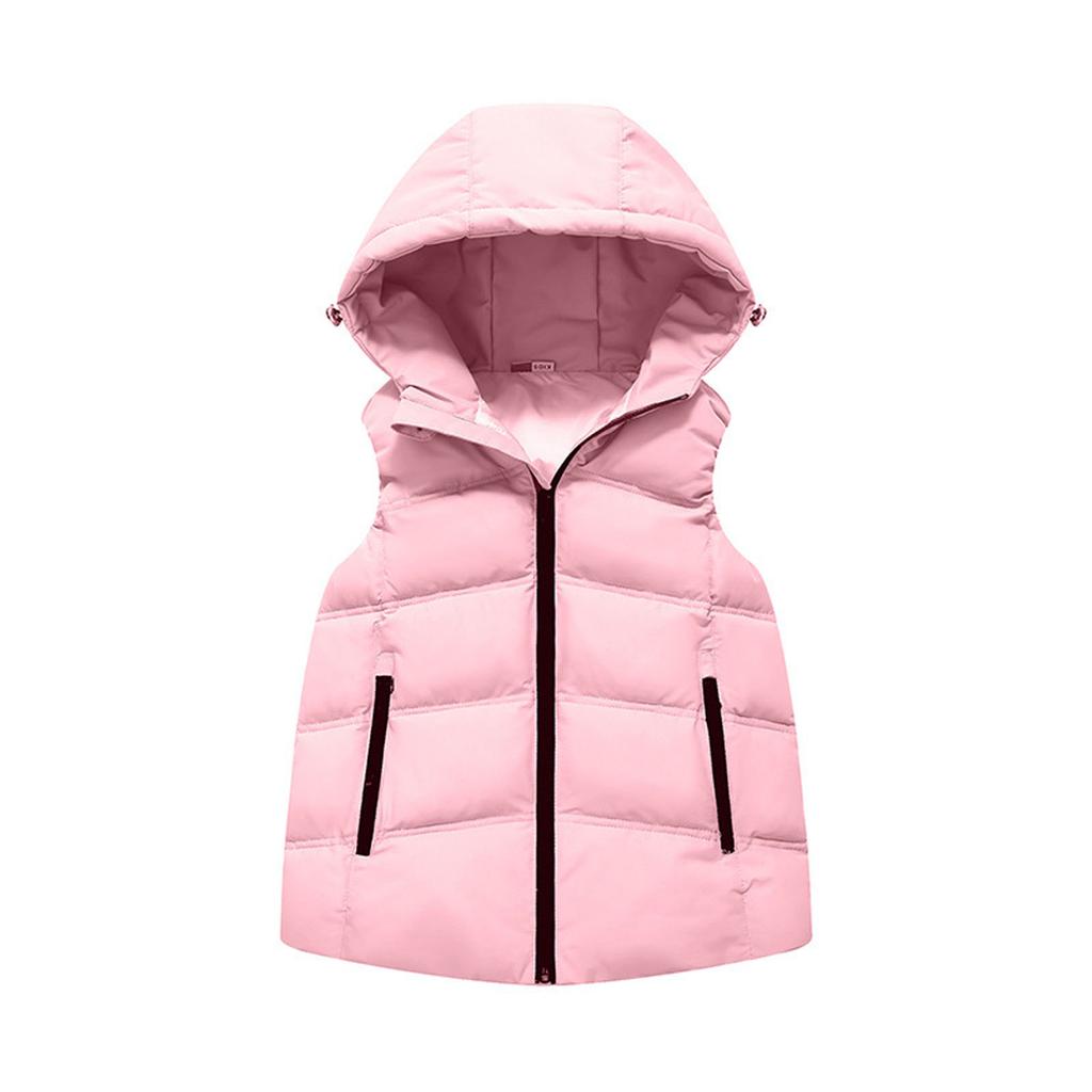 Children's Fashionable Casual Hooded Vest Jacket