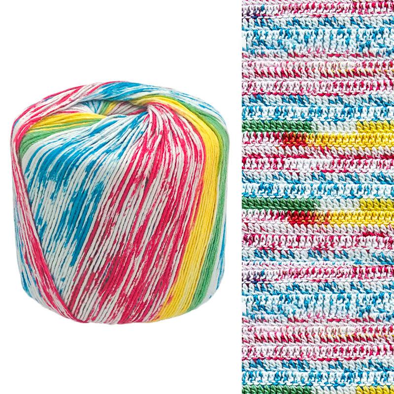 40g Hand Knitted Cotton Yarn Ball For Knitting Doll Hand Woven Crochet Cotton Yarn DIY Dyed Wool Yarn Handcraft Accessories