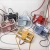 Ins Style Mini Clutches Transparent Crossbody Bag Women Handbag Small Square Bag Shoulder Messenger