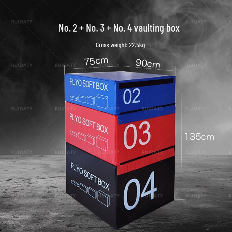 RUIDATY 4-in-1 Soft Plyometric Jump Box
