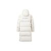 Li Ning CF Sports Casual Stand Collar Hooded Long Down Jacket Men Upperwear Off-White AYMT395-2