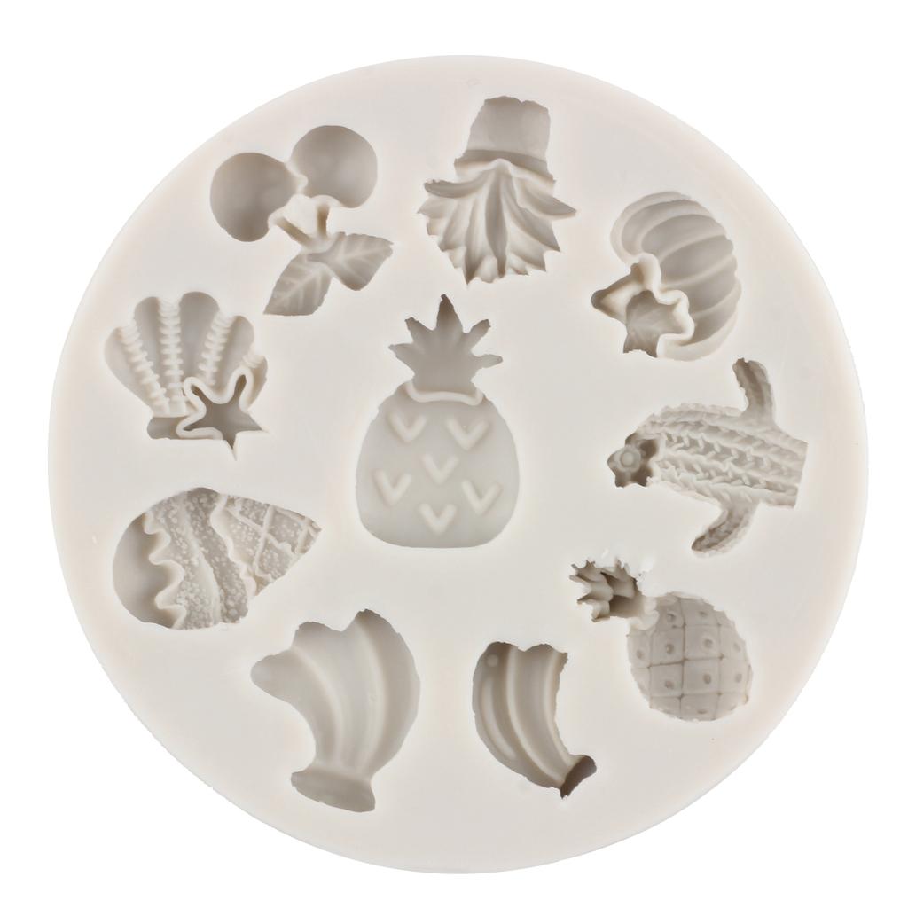 Силиконовая форма для фруктов, клубники, арбуза, банана, формы для помадки, инструменты для украшения торта, конфеты, смола, глина, шоколадная форма