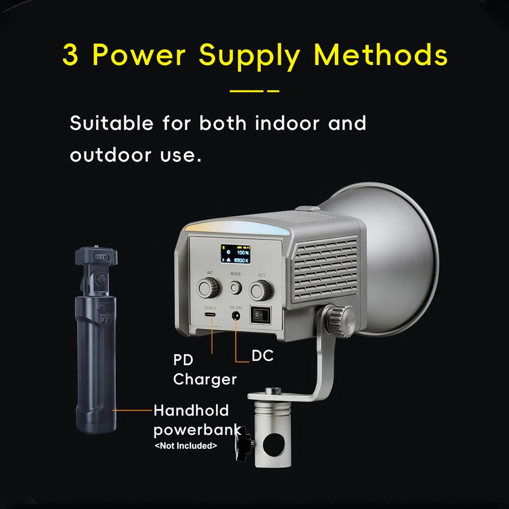 NiceFoto AR-600A Двухцветный портативный светодиодный видеосвет 50 Вт заполняющий свет для фотосъемки 2700K-6500K COB