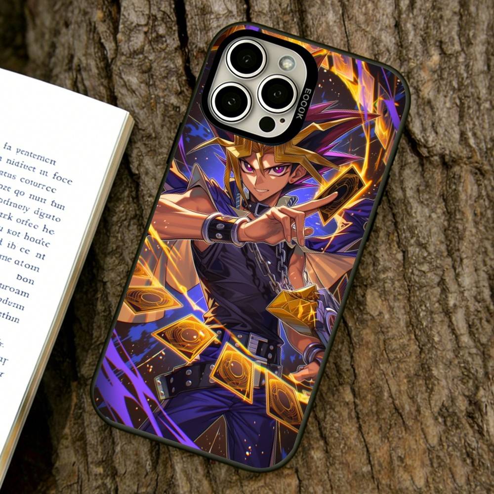 Yu-Gi-Oh Phone Case For iPhone 17,16,15,14,13,12,11 Plus,Pro Max,XS,Colored Silver Plated Inside Cover