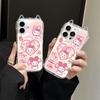 Чехол для телефона Sanrio с ушками кошки для Apple iPhone 16/17