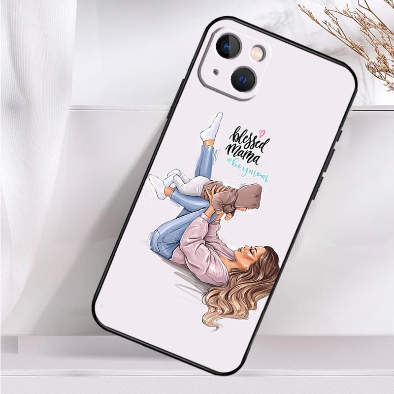 Модный чехол для телефона Super Mom для iPhone 14 13 12 11 16 15 Pro Max Plus Mini 7 8 X XR XS Max мягкий чехол