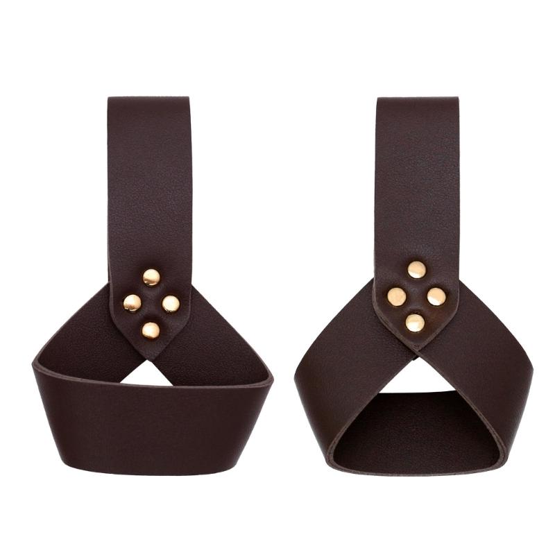 2 шт. Питьевой рог викинга с кожаными чехлами, Пивная кружка эпохи Возрождения, Средневековый пивной стакан, Костюмы для косплея на Хэллоуин