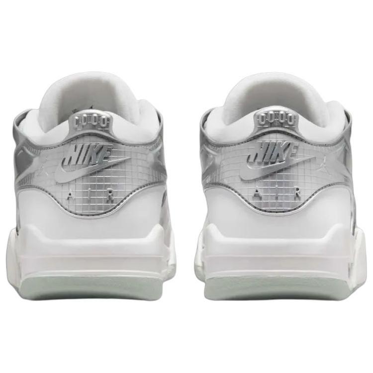 Кроссовки женские Air Jordan 4 RM Chrome серебристо-белые Summit-White HV5972-101
