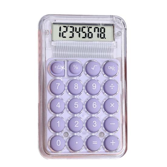 Мини-калькулятор с 8-значным дисплеем, карманный размер, базовый калькулятор, работающий от батареи, электронный калькулятор для школы, офиса, дома, принадлежностей