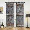 Сарай Деревянные Двери Ферма Оконные Шторы Домашнее Украшение Гостиная Шторы Оконные Обработки Шторы Шторы Для Кухни Спальни