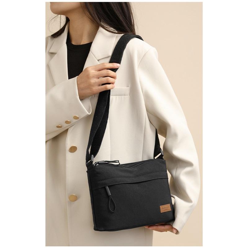 Простая однотонная сумка из нейлоновой ткани, женская новая многофункциональная повседневная водонепроницаемая портативная сумка через плечо