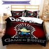 3pcs Dog man pattern bedding set duvet cover set includes duvet cover &pillowcases, perfect all season bedroom decoration & gift