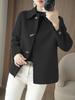2025 Осень/Зима Женское Высококачественное Двустороннее Кашемировое Короткое Пальто - Модное Маленькое Шерстяное Пальто
