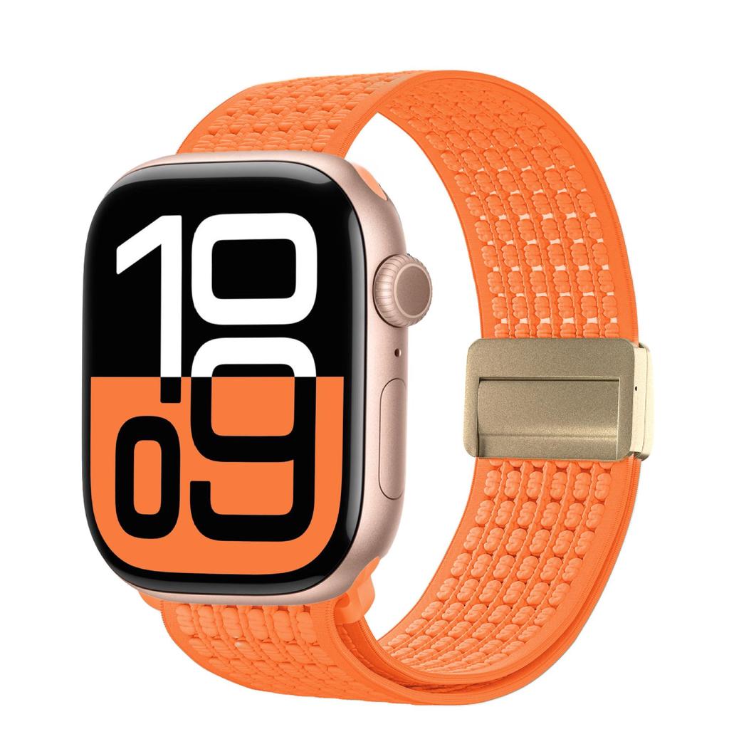 Эластичный магнитный нейлоновый ремешок для Apple Watch Series 7/8/9/S10
