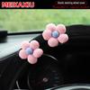 1 Beautiful Pink Flower Car Without Inner Ring Plush Steering Wheel Cover for Car Decoration Items In Multiple Colors
