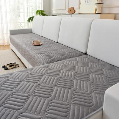 Полосатый бархатный коврик-полотенце для дивана L-образной формы для домашних животных и детей, подушка для дивана для домашних животных и детей, однотонный нескользящий чехол на диван, домашняя накидка на диван