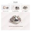 10pcs Needle Buckle DIY Decorative Safety Button Covers Imitation Pearl Button Brooch Pins  For Hats