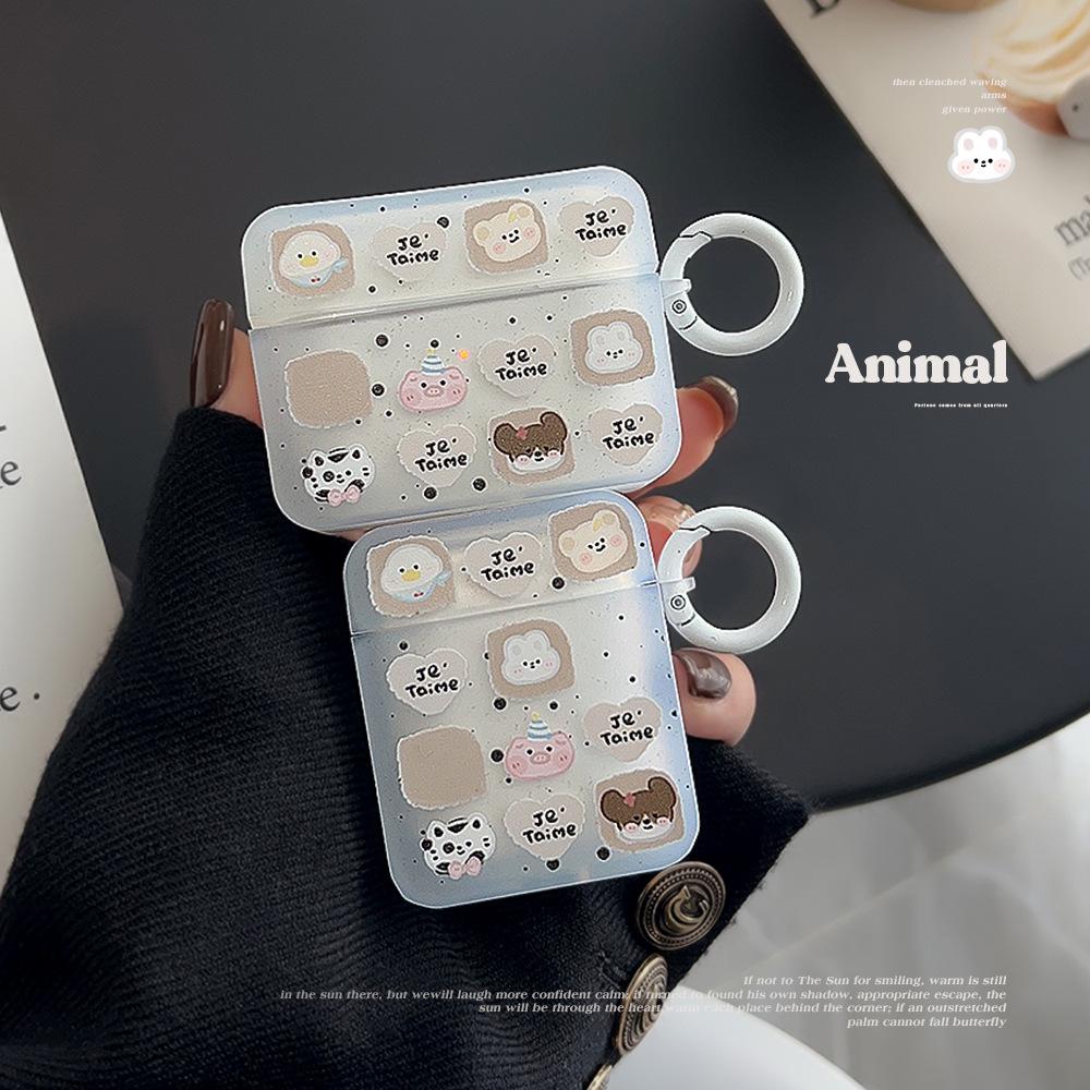 Милый маленький зверек подходит для защитного чехла Apple AirPods Pro 2 1/2 Чехол для Bluetooth-наушников 3-го поколения Силиконовый Корейский стиль