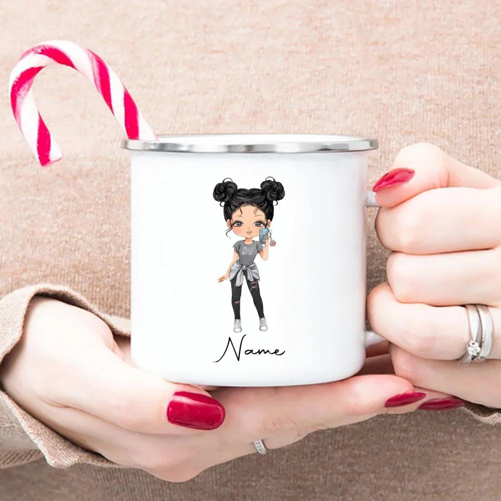 Персонализированная кружка Cheer Gym Girl Enamel Camping Mug Print Coffee Cup Кружки Coffee Cups Необычная чашка для чая Cupshe Персонализированные подарки Пиво