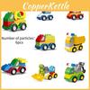 Название бренда Совместимо с Lego Крупные детали Креативный Инженерный автомобиль Сделай сам Строительный блок Игрушка Подарок для детей