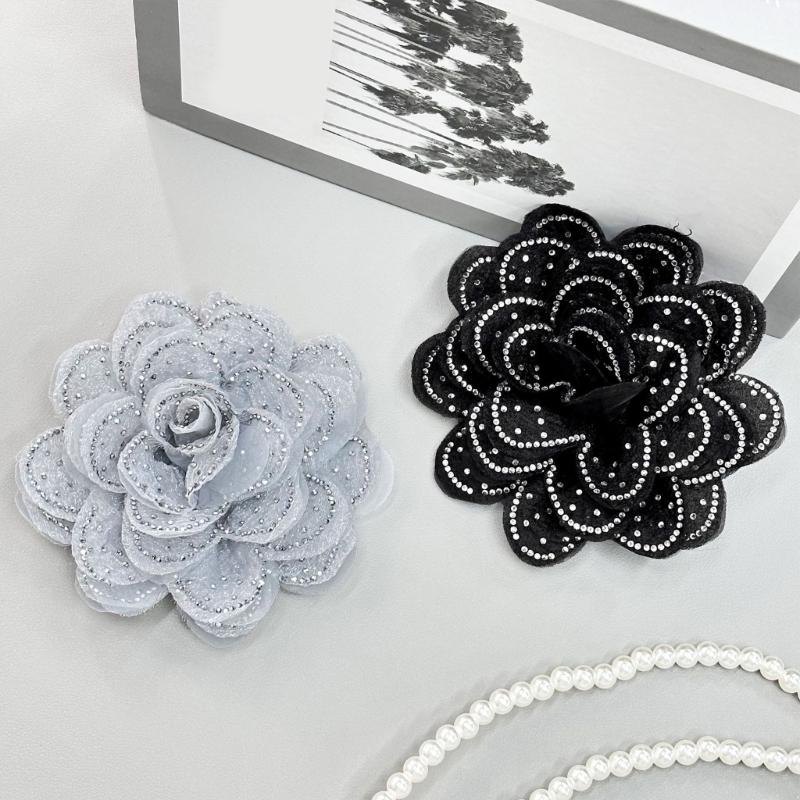 Flower Lapel Pin Fashion Flower Brooches Funtional Clothing Fastener Stylish Dress Clip Suitable for Everyday Wear