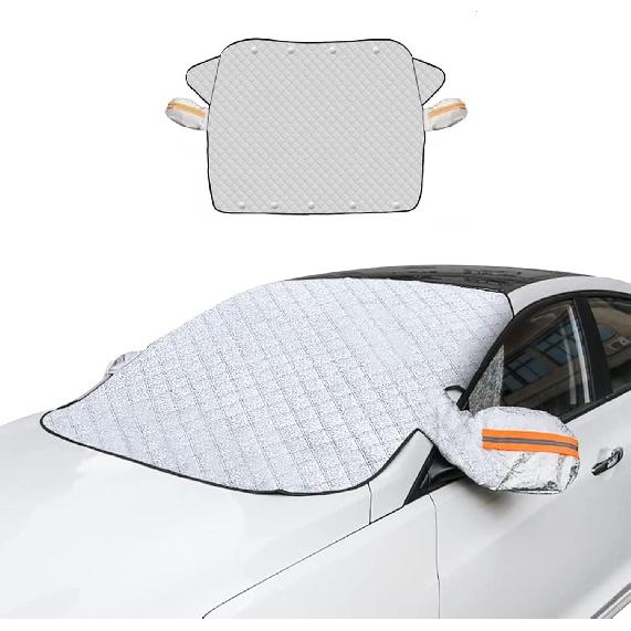 Car Windshield Snow Cover, Magnetic Windshield Snow Cover 4-Layer Protection For Snow, Ice, Frost, Sunlight, Car Windshield Cover With Side Mirror