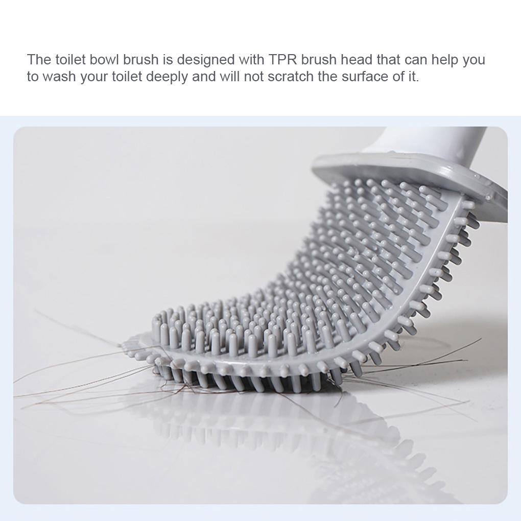 PP щетка для унитаза портативная головка TPR настенное крепление съемная длинная ручка без запаха сливной кронштейн щетки аксессуары