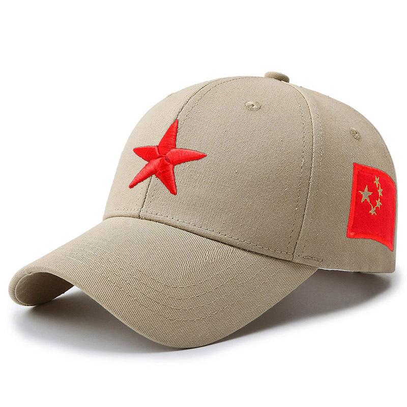 Головные уборы патриотические мужские и женские военные шляпы весенние и осенние бейсболки красные китайские вышитые кепки летние солнцезащитные шляпы солнцезащитные шляпы