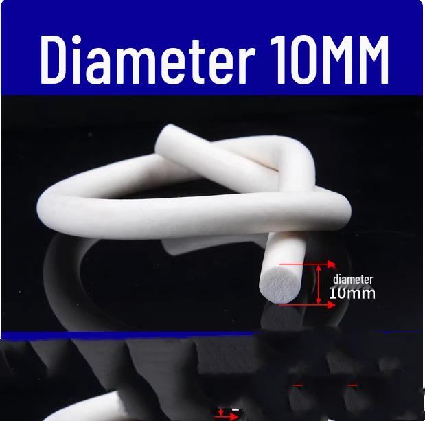 Круглый шнур из силиконовой пены - Термостойкая уплотнительная лента (2/3/4/5/6/7/8/9/10 мм)