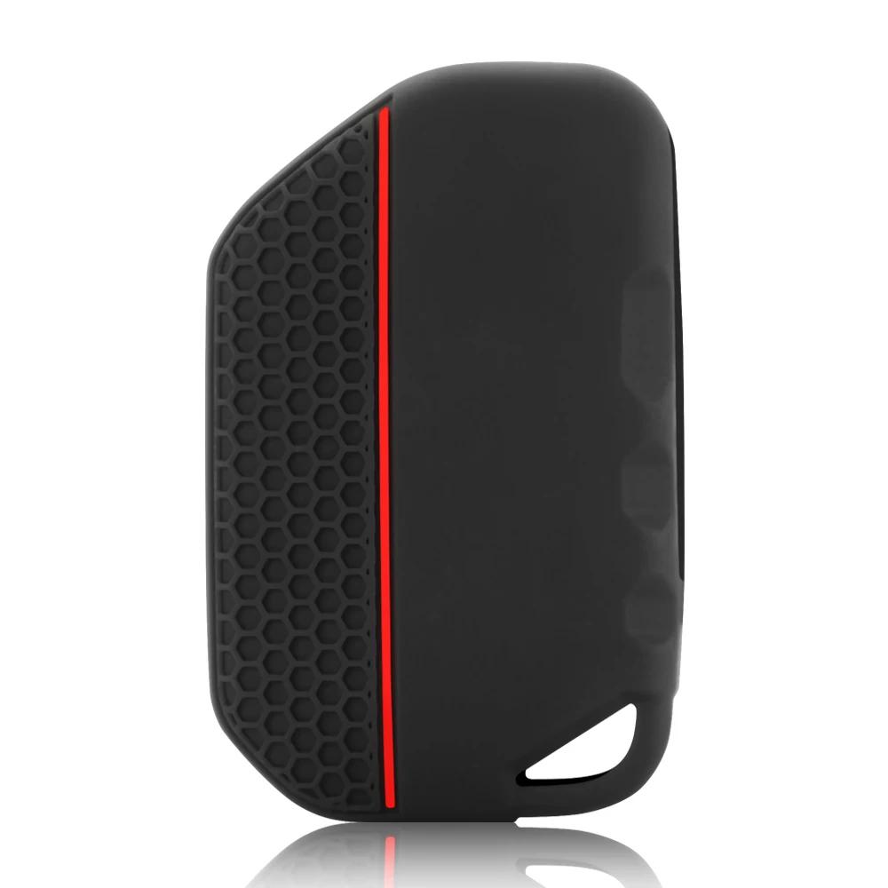 Силиконовый чехол для дистанционного смарт-ключа автомобиля для Jeep Wrangler Renegade Compass Grand Cherokee JL JLU защитный чехол для ключа