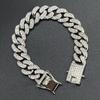 13mm Cuban Chain Bracelet with Diamond Inlay - Men's & Women's European/American Hip-hop Jewelry