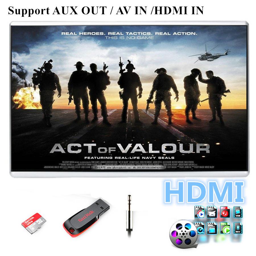 Пара 9-дюймовых HD 1080P Android 9.0 ОЗУ 1 ГБ ПЗУ 16 ГБ Восьмиядерный 1,5 ГГц AV Аудио Вход Mirror Link OBD TPMS FM Мониторы на подголовниках для задних сидений Сенсорный экран