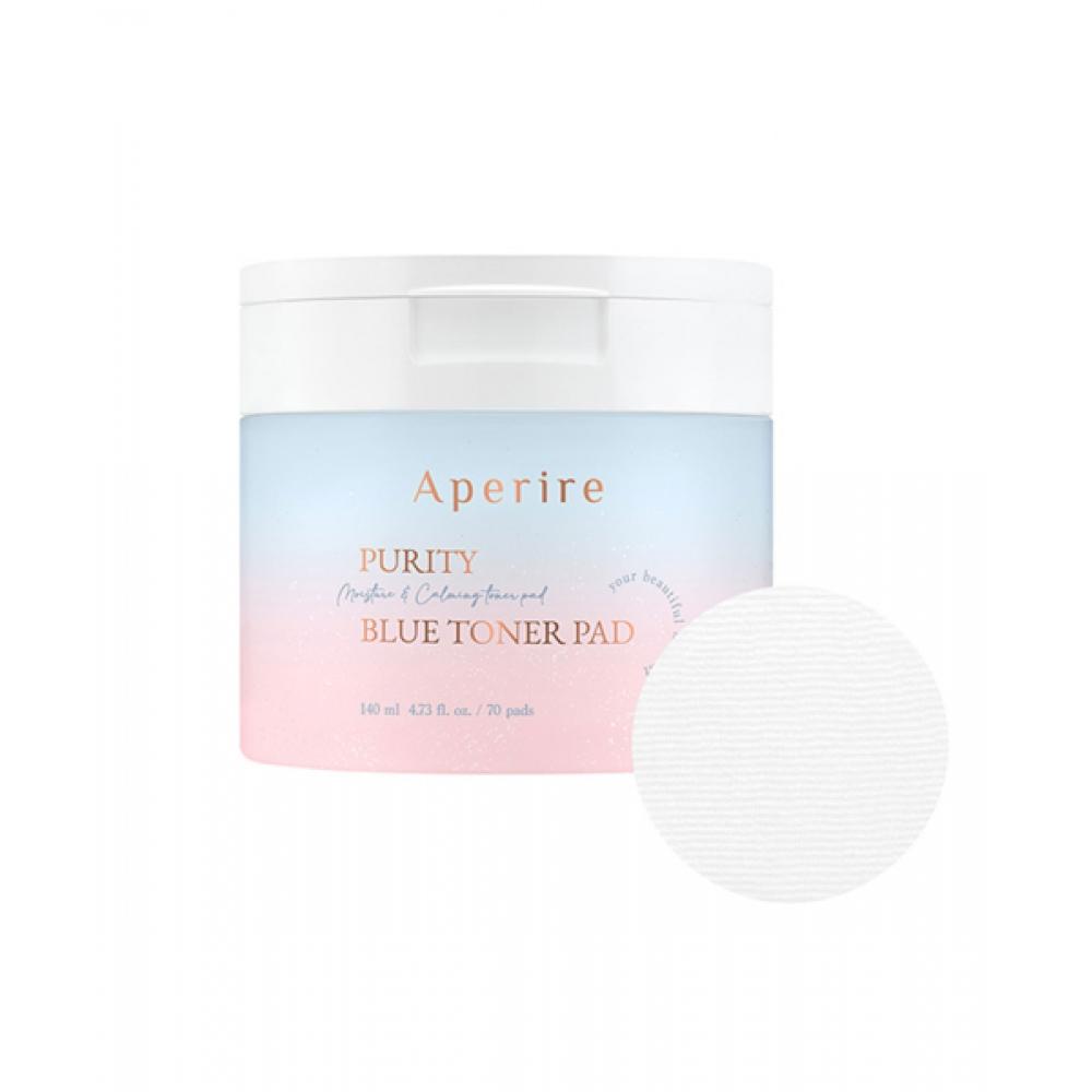 Aperire Pure Blue Toner Pad 140ml 70 Sheets + Cooling Pack 10g