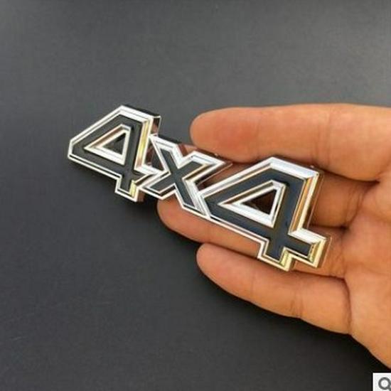 Металлический значок 4X4 для Jeep: 3D Декоративная наклейка на кузов полноприводного автомобиля