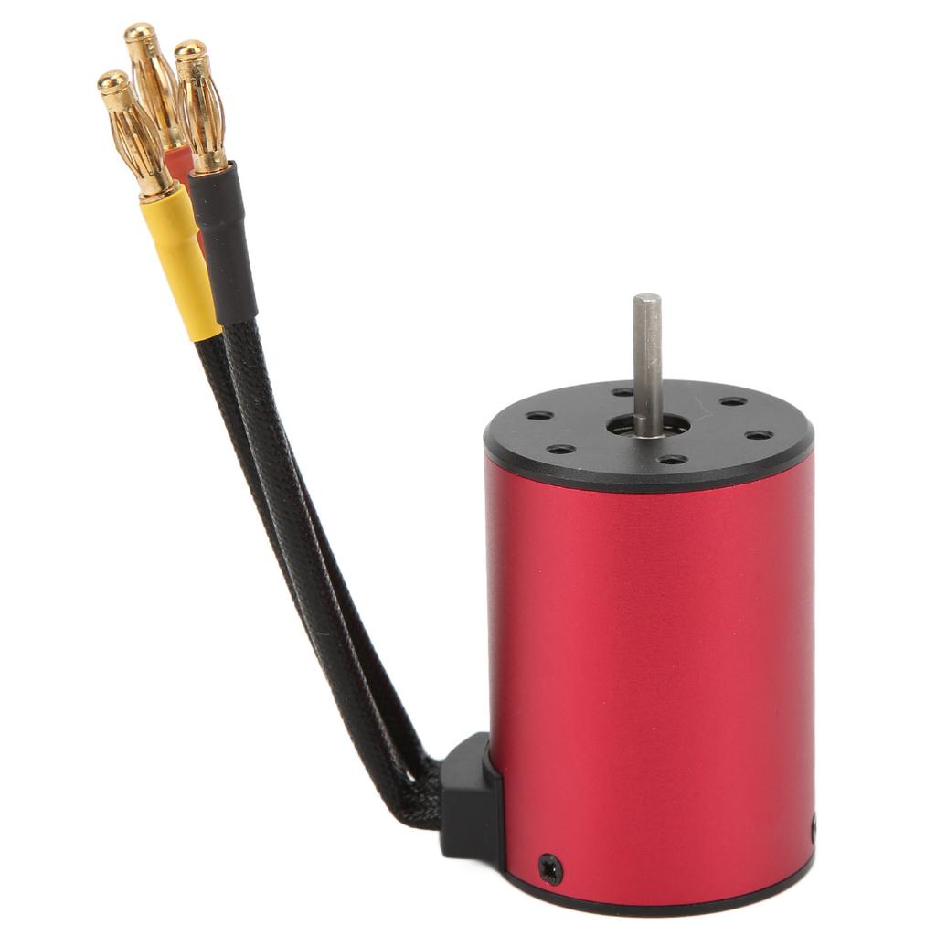 3650 2300KV Motor Waterproof 3.175mm Shaft Brushless Motor with 4mm Banana Plug for 110 RC Car
