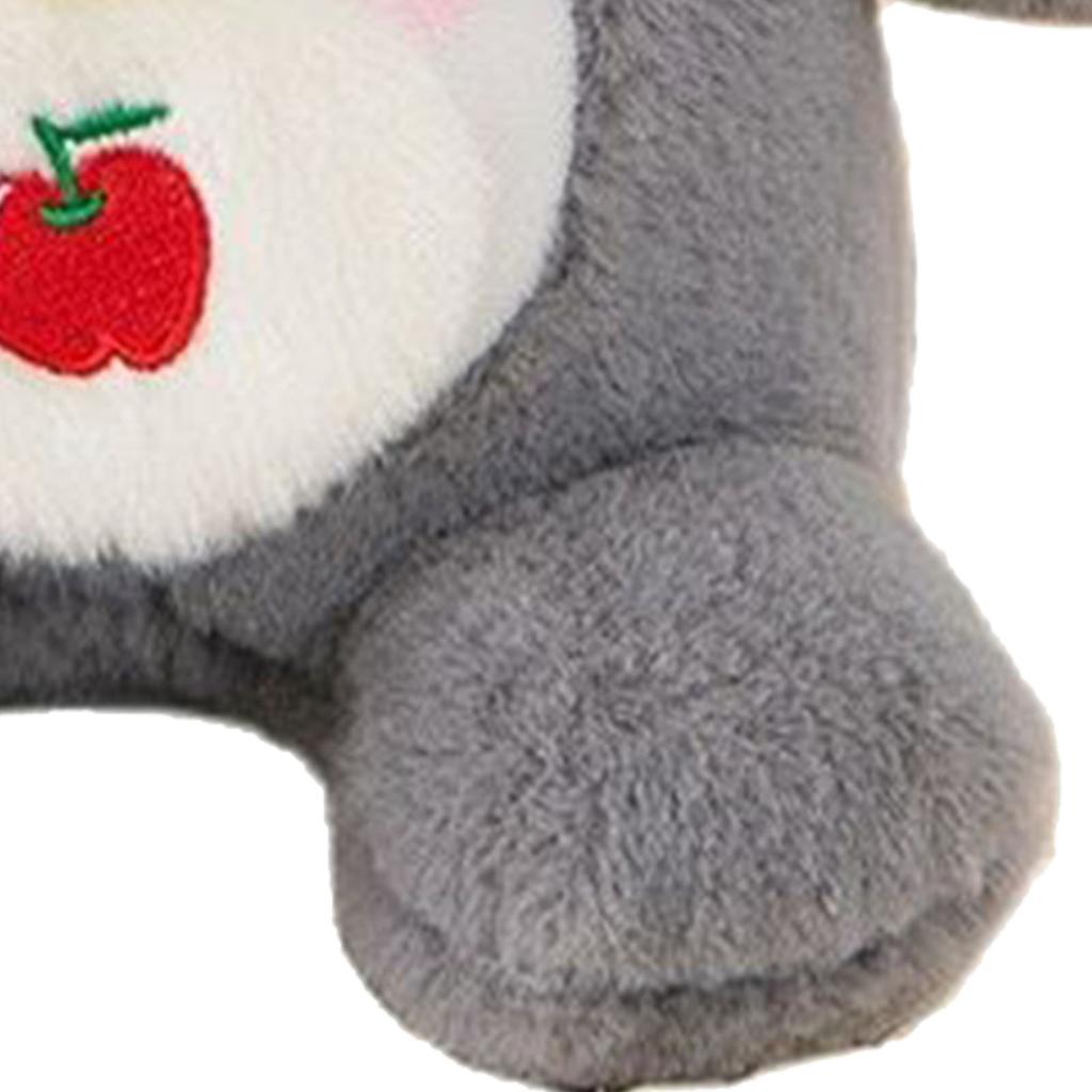 Cat Plush Toy Lovely Bell Soft Colorful Fuzzy Stuffed Cat Plush Toy for Children Birthday